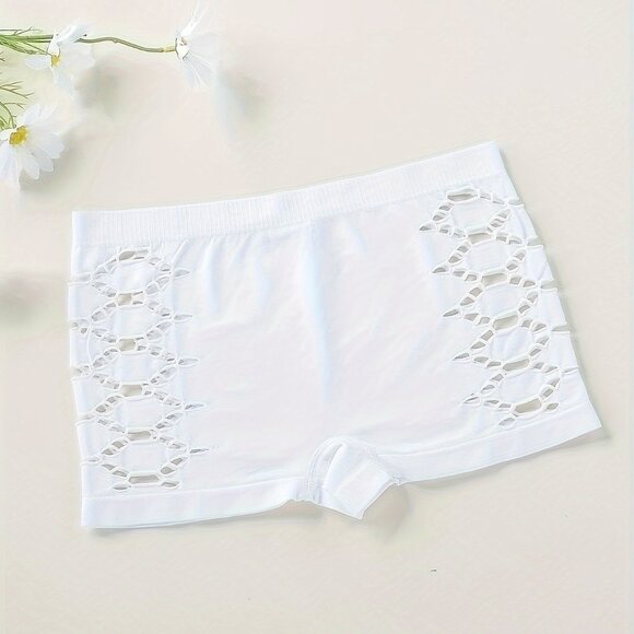 Seamless Hollow Out Boyshorts - Picture 3 of 7